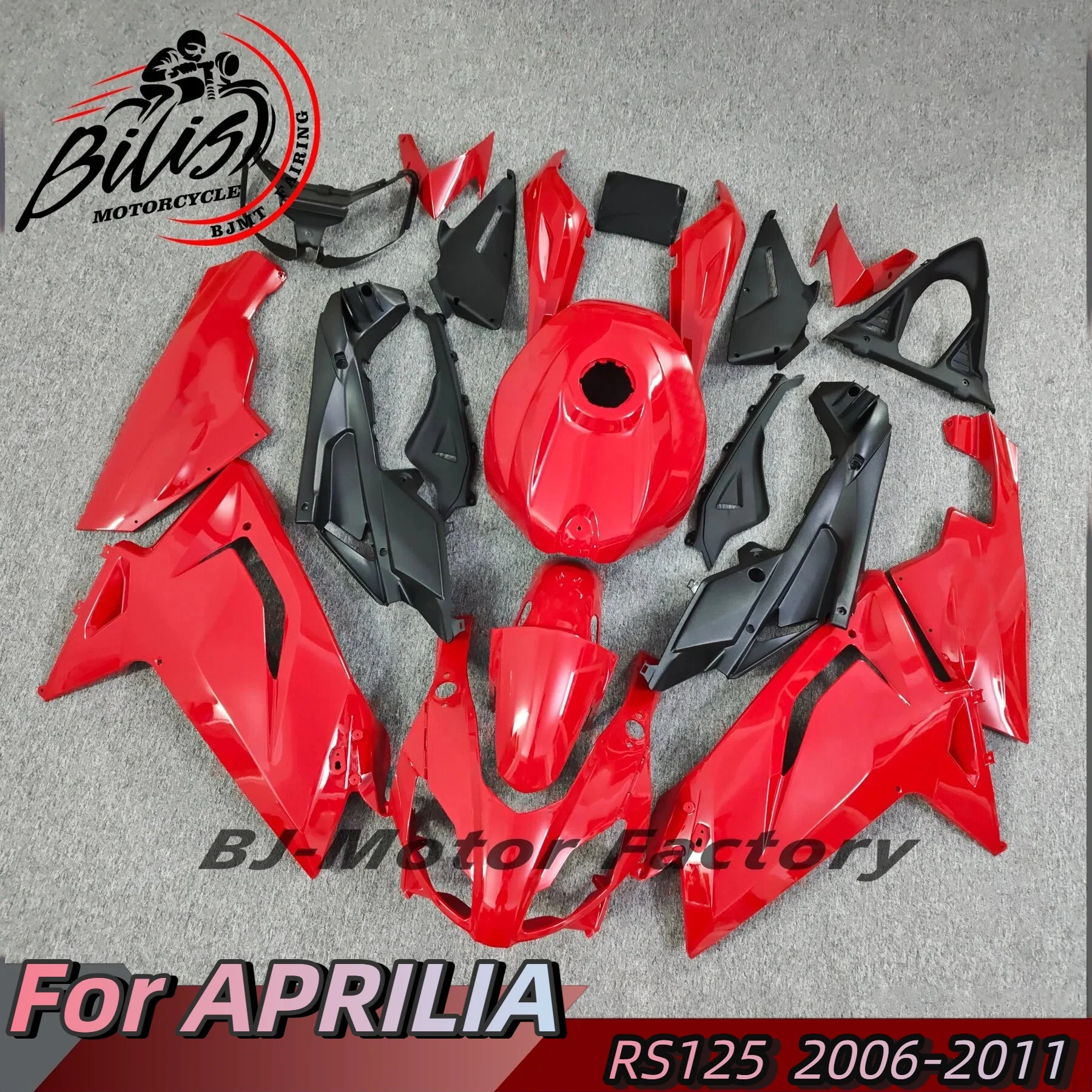 

Fit For Aprilia RS125 2006 - 2011 RS 125 2007 2008 2009 2010 Custom Red Fairings Set Injection Mold Fairing Kit