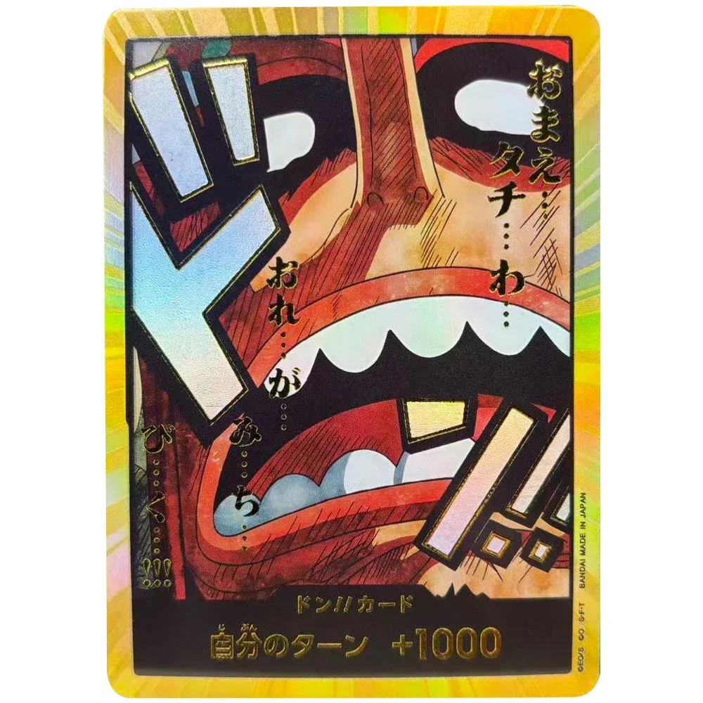 Tarjetas de colección de una pieza, tarjeta DON, mono D. Luffy Roronoa Zoro JPN, bricolaje, juego hecho a mano de alta calidad, tarjetas de Anime, juguete de regalo
