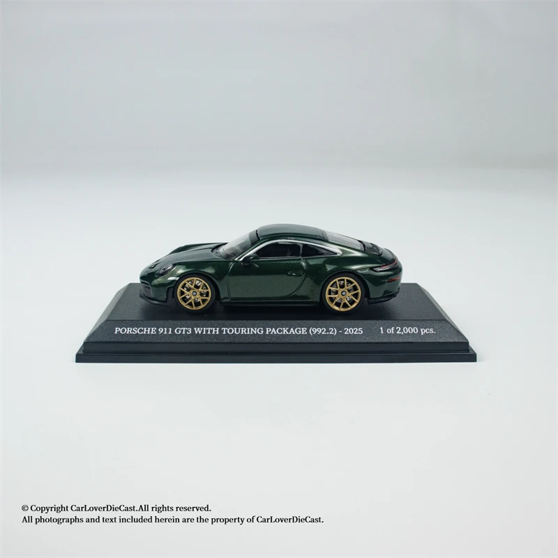 Minichamps 1/64 911 992 GT3 TOURING Legering Speelgoed Motorvoertuig Diecast Metaal Model Geschenken