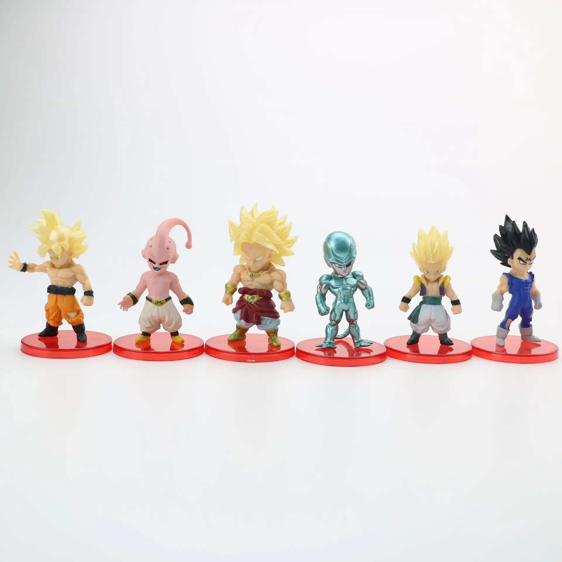 21pcs/set Dragon Ball Goku Vegeta Broly Frieza Piccolo Buu Cell Action Figure Toys Collection Model Vinyl Figurine Doll Gift