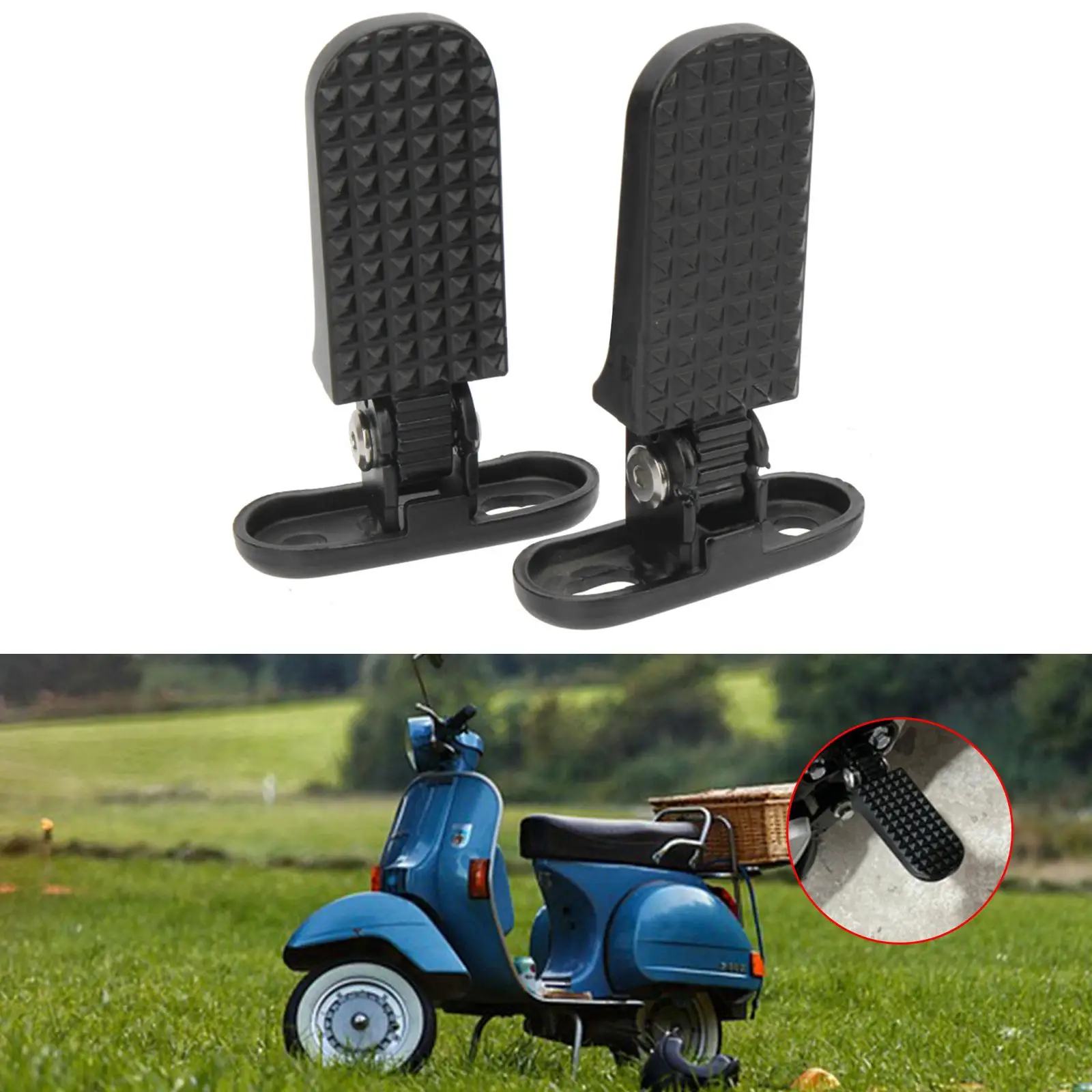 

2x задние педали велосипеда, противоскользящие опоры для ног, складной большой зазор из алюминиевого сплава