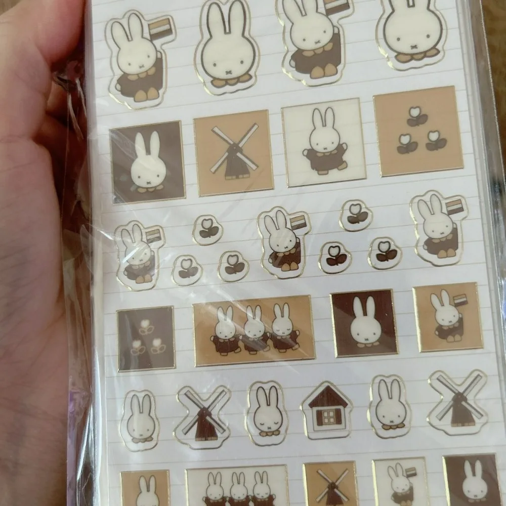 Miffy Cute Cartoon Sticker Book Self-adhesive Label Sticker Scrapbook Decor Material Sealing Sticker for DIY Craft Stationery - view 2