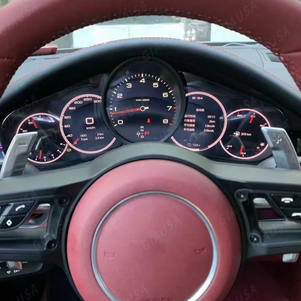 

LCD Car Digital Cluster Instrument CockPit For Porsche Cayenne Panamera Macan 982 718 911 2010-2017 Speedmeter Dashboard Meter