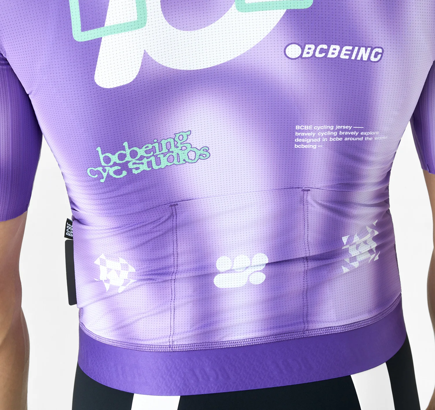 BCBE-ING AERO Fahrradtrikot Kurzarm Pro Race Fit Leichte Fahrradbekleidung Atmungsaktiv Schnelltrocknend YKK-Reißverschlüsse Fahrradtrikot – Detail 4
