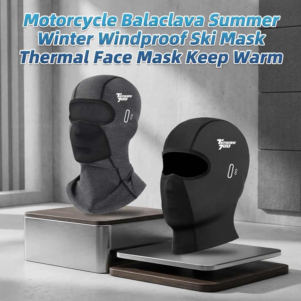

Маска-балаклава для мотоциклов Yamaha Tenere 700 и Tenere 1200: защита от УФ-излучения, ветрозащита, теплая зимняя маска для лица