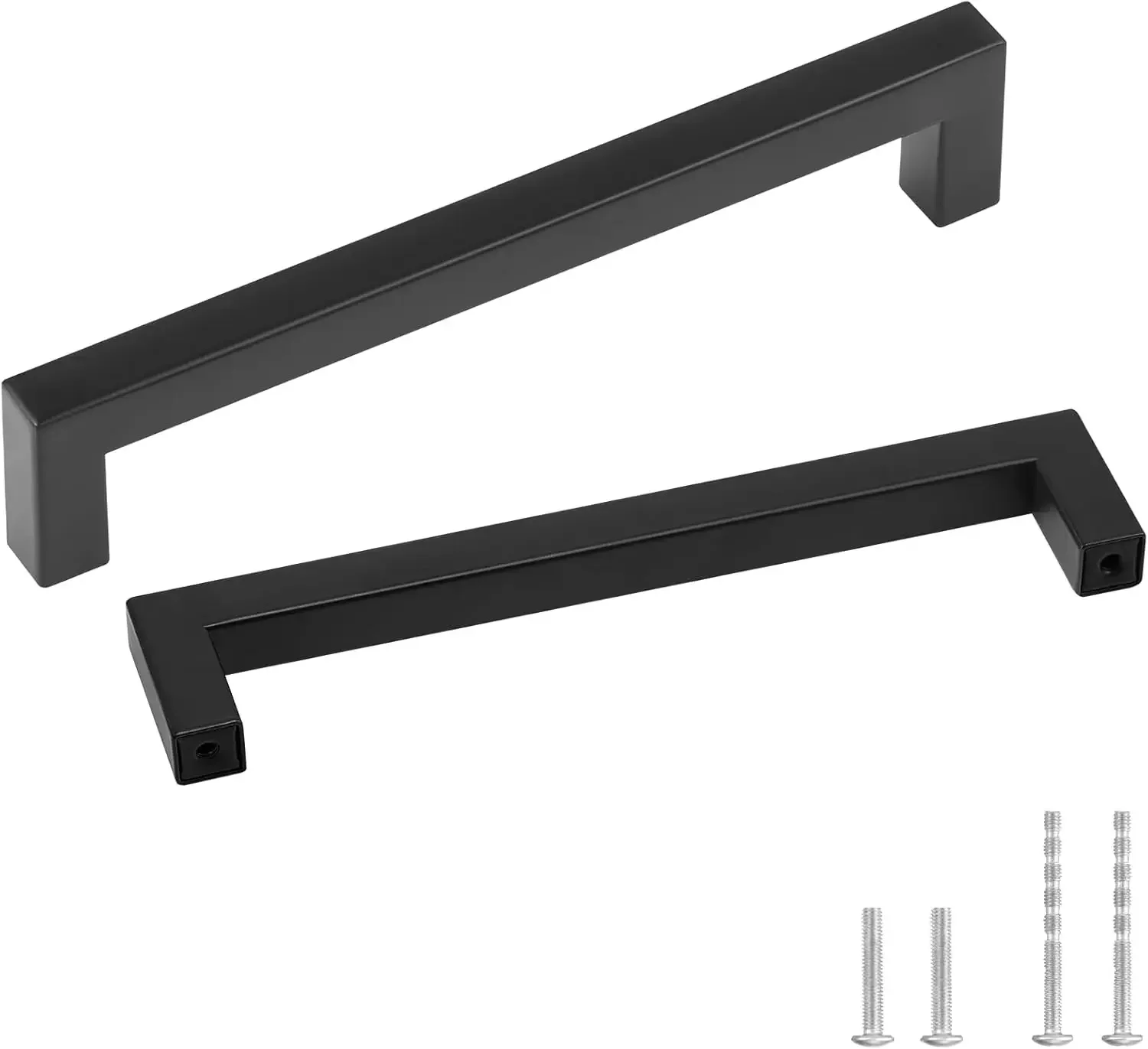 

30 Pack Cabinet Pulls, 5.03in / 128mm Center to Center Slim Square Kitchen Cabinet Drawer, Stainless Steel Modern Kitchen
