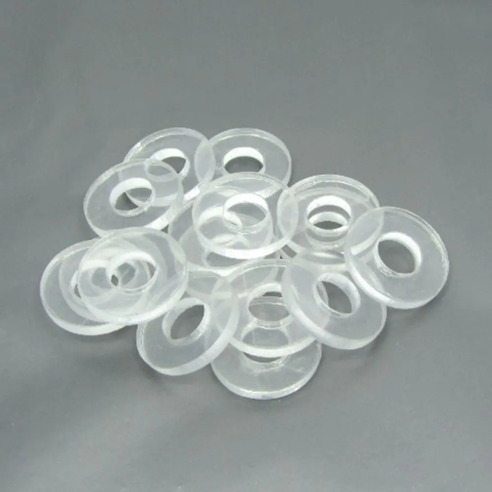 Multi-Size M3-M25 Clear PVC Nylon Flat Insulation Gaskets Soft Transparent Plastic Sealing Washers 500Pcs DIY Electronic Circuit