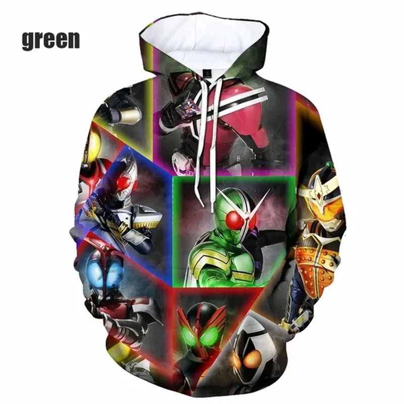 New Fashion Japanese Special Drama Kamen Rider 3D Printed Men's Kid Casual Hoodie Personality Cool Pullover Street Sports Hooded