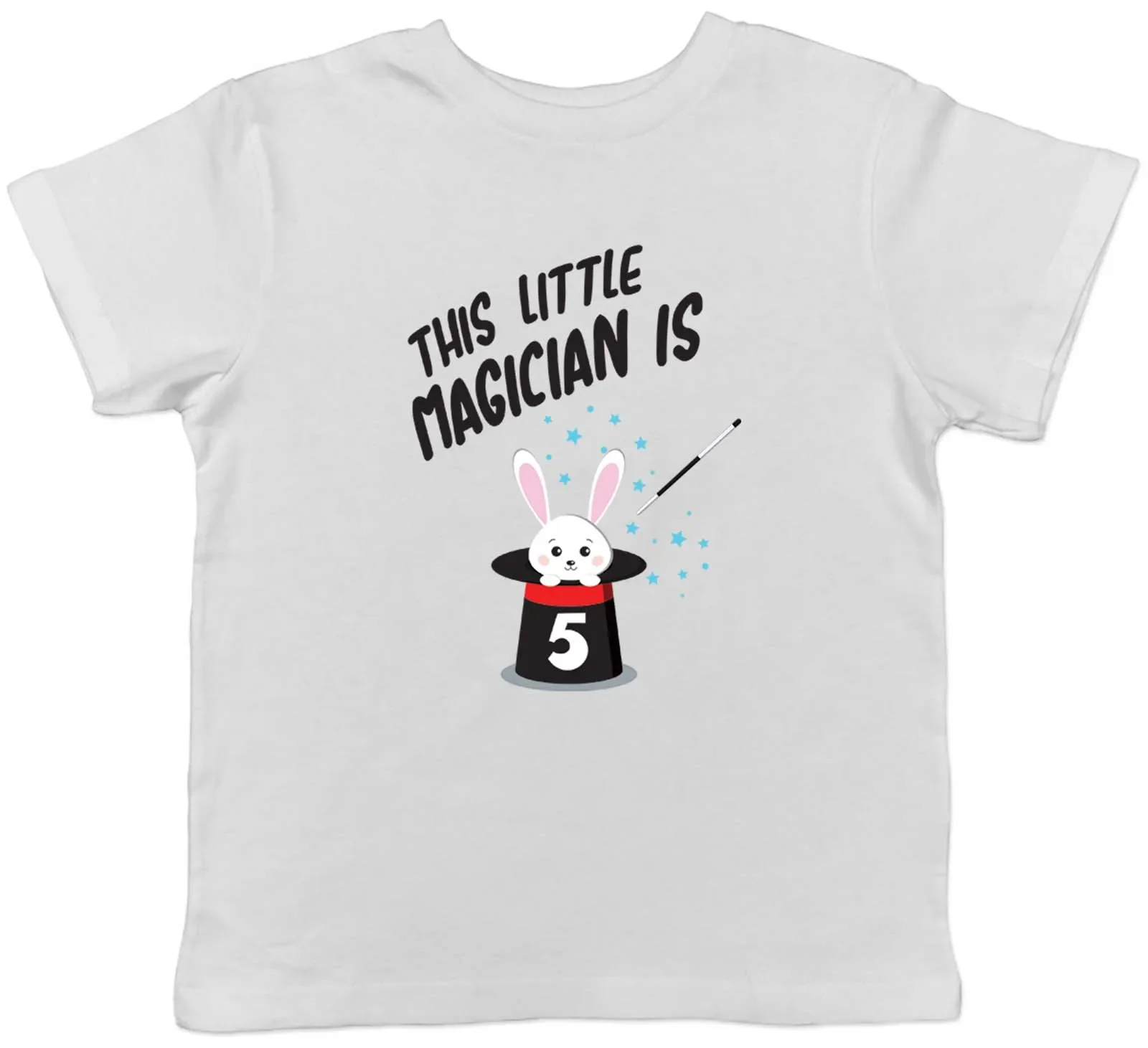 Personalised This Little Magician Is Childrens Kids T-Shirt Boys Girls