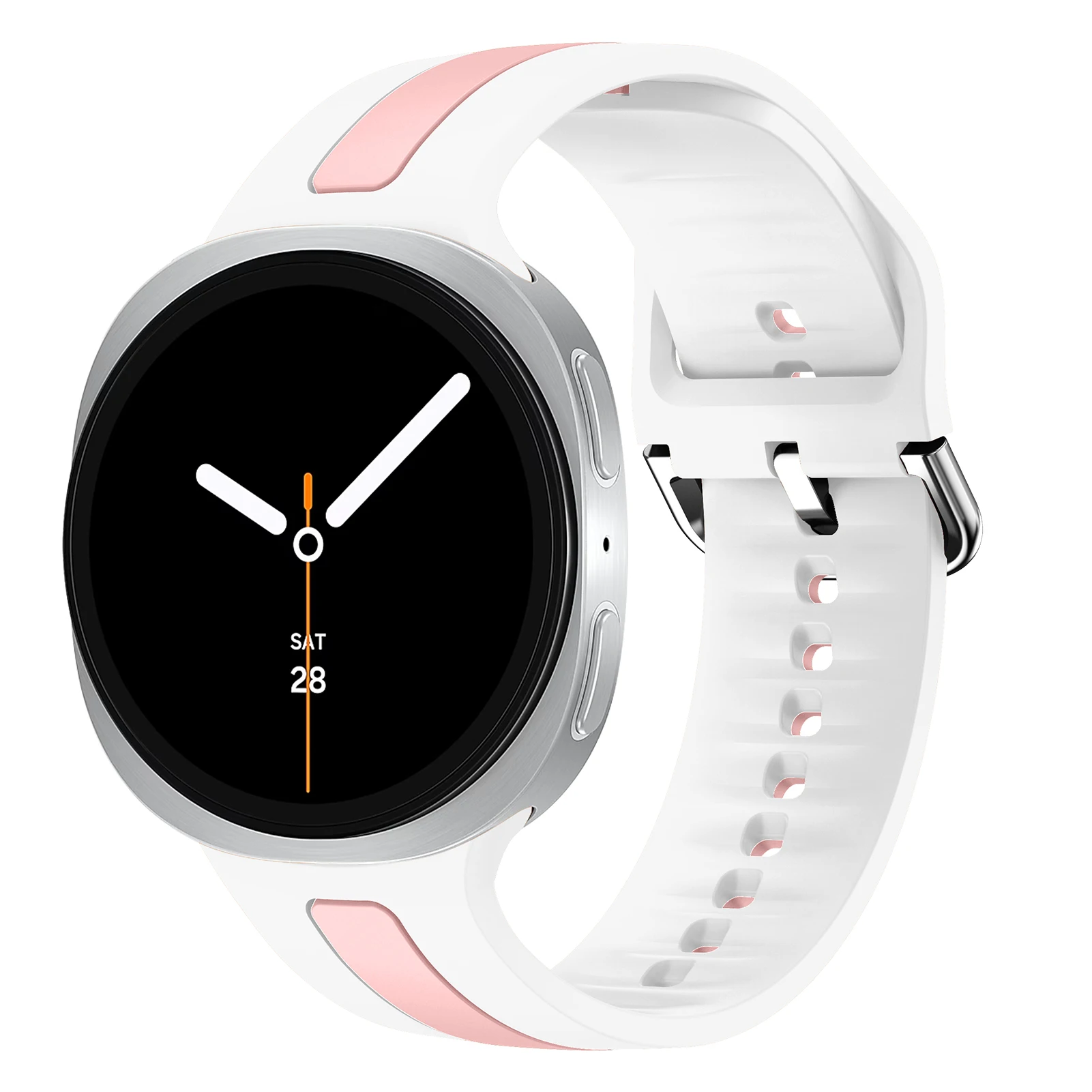 Zweifarbiges Silikonarmband für Samsung Galaxy Watch 9 8 Classic 46 40mm 44mm Sport Ersatzarmband Correa Galaxy Watch 8 Armband