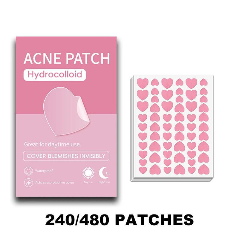 Adesivo patch per brufoli per l'acne Trattamento impermeabile per l'acne Strumento per la rimozione dei brufoli Maschera per il viso Cura della pelle Brufolo nascosto