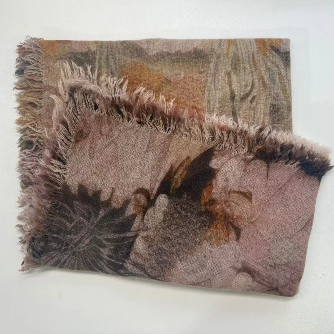 

Праздничный подарок, кашемировая шаль, 100% ценный шарф с принтом, квадратный стильный универсальный ретро-классический теплый роскошный мягкий галстук