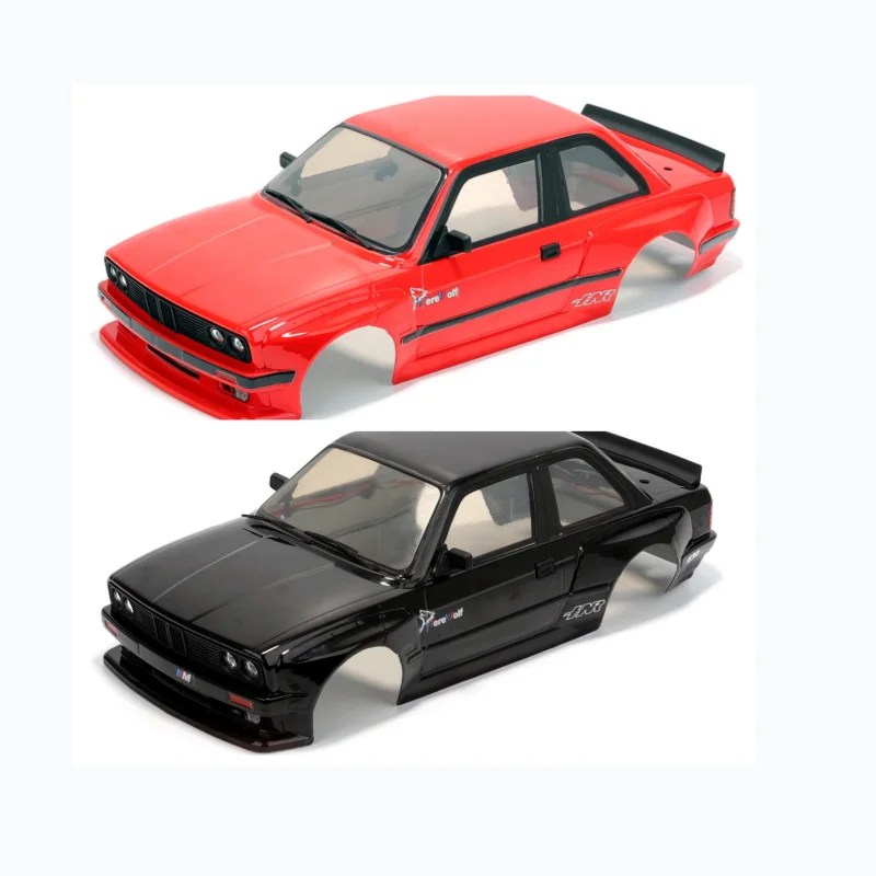 

HNR H98266 H98268 H98265-1 Pre-assembled Red Bodyshell Kit with light For H9803 1/10 brushless power flat sports car Werewolf