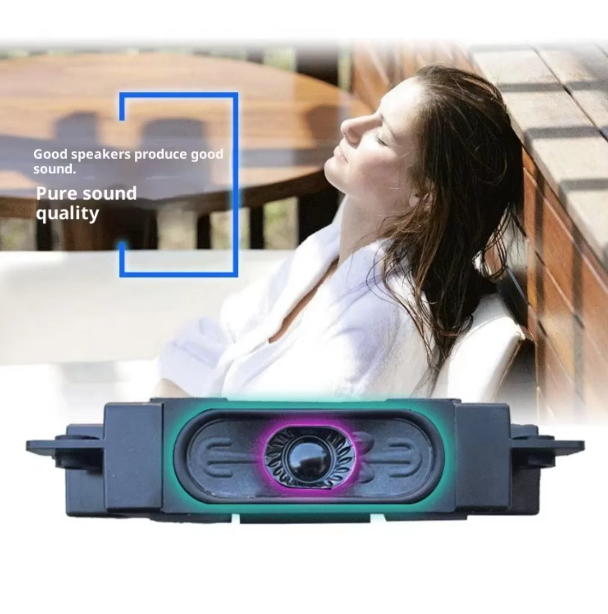Car Universal Speaker Accessories High Quality Small Speaker Runway-style Dual Bass Diaphragm Audiophile-grade Speaker