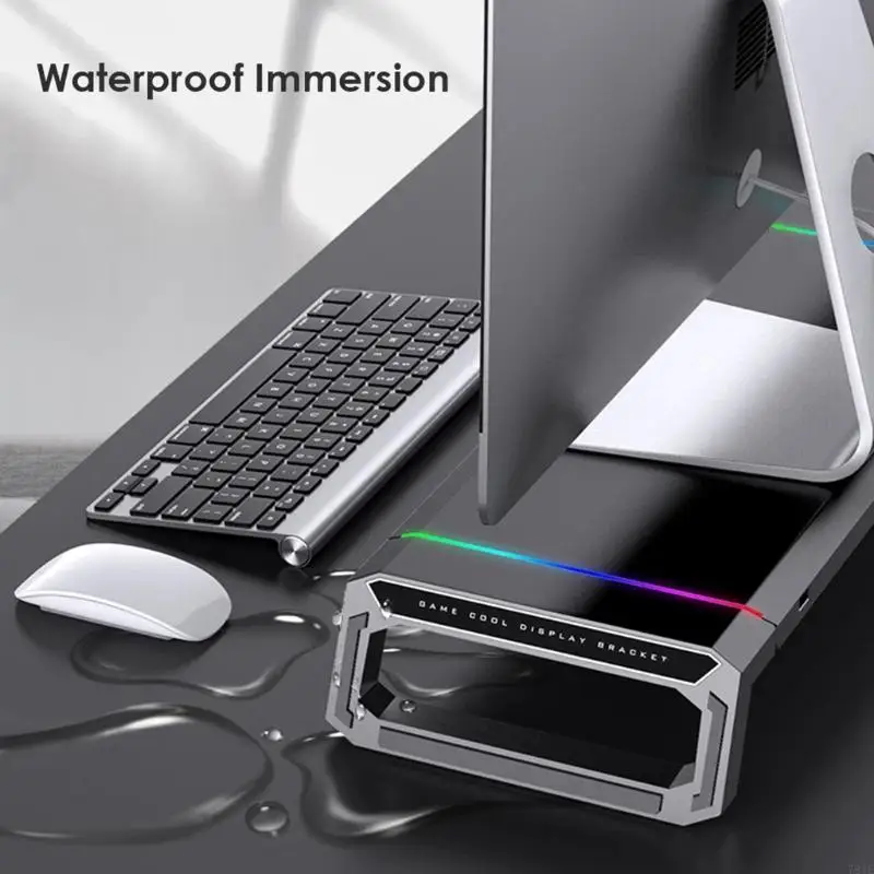 781E RGB Desktop Holder 4 USB 2.0 Universal Laptop Stand Base