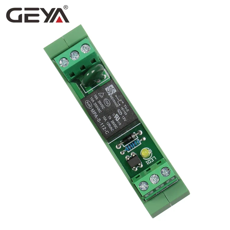 GEYA 1 Channel Relay Module Board 5V 12V 24V 48V 110V 230VAC 1CH Relay Module Electromagnetic Relay