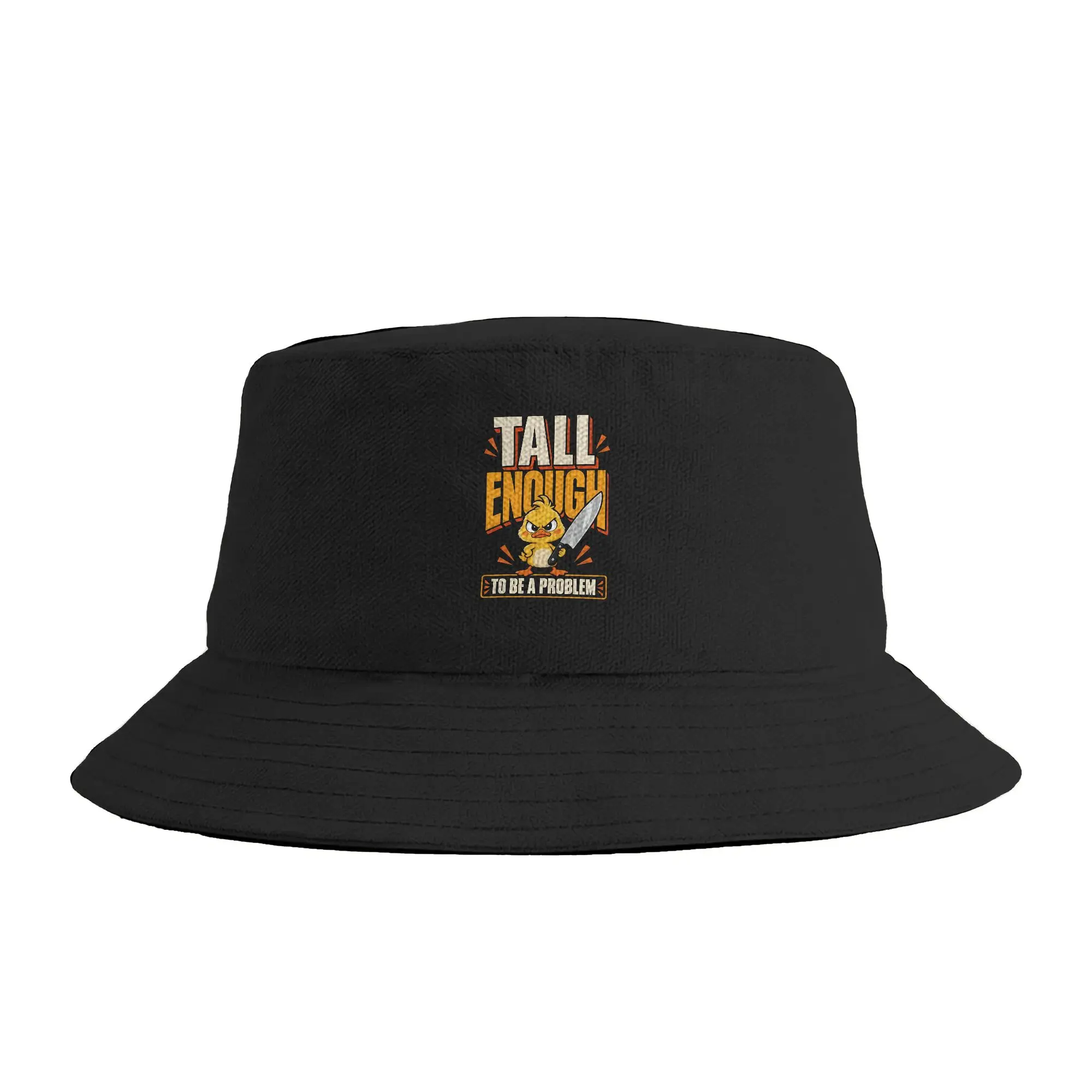 Unisex Tall Enough To Be A Problem Bucket Hat  Breathable Fisherman Hats Summer Classic Vacation Caps Hawaii Design Sun Hat