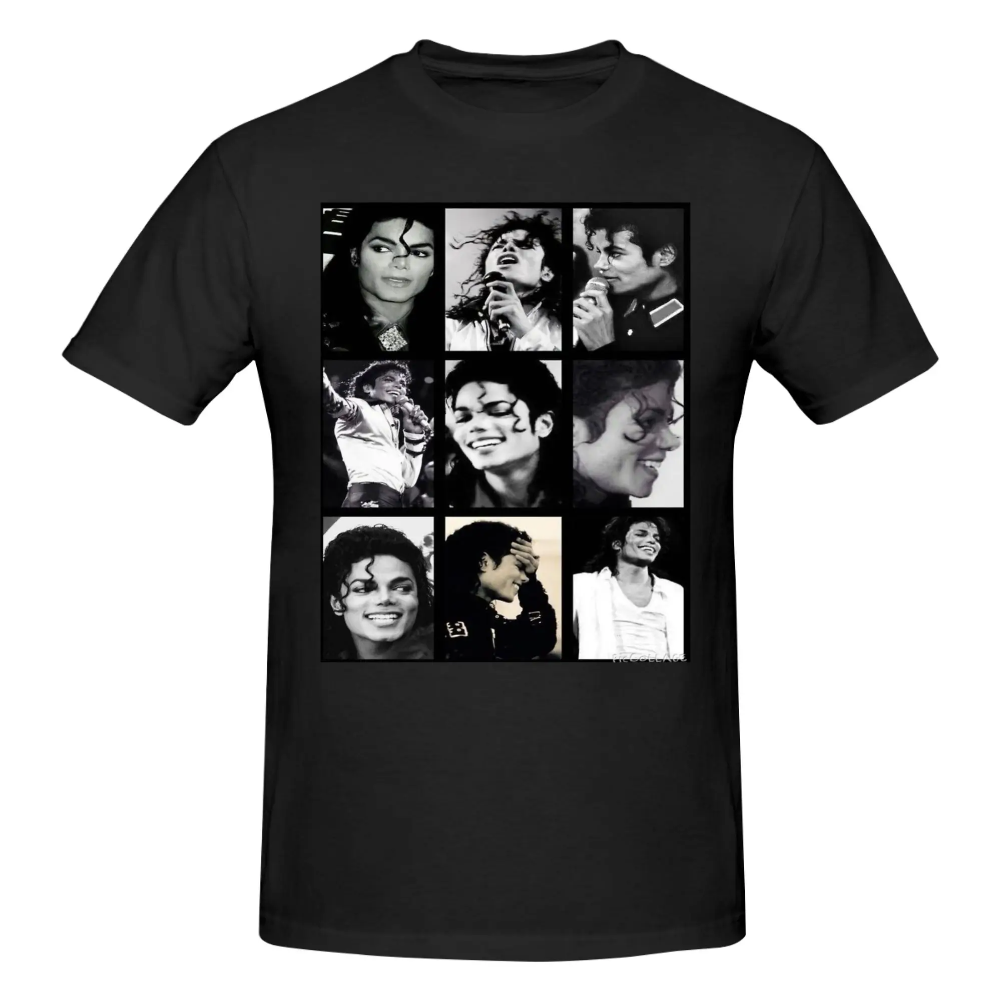 1 Piece Fedora Hat Funny Graphic 100% Cotton T-Shirt King Of Pop M-Michael Tees Tops For Men