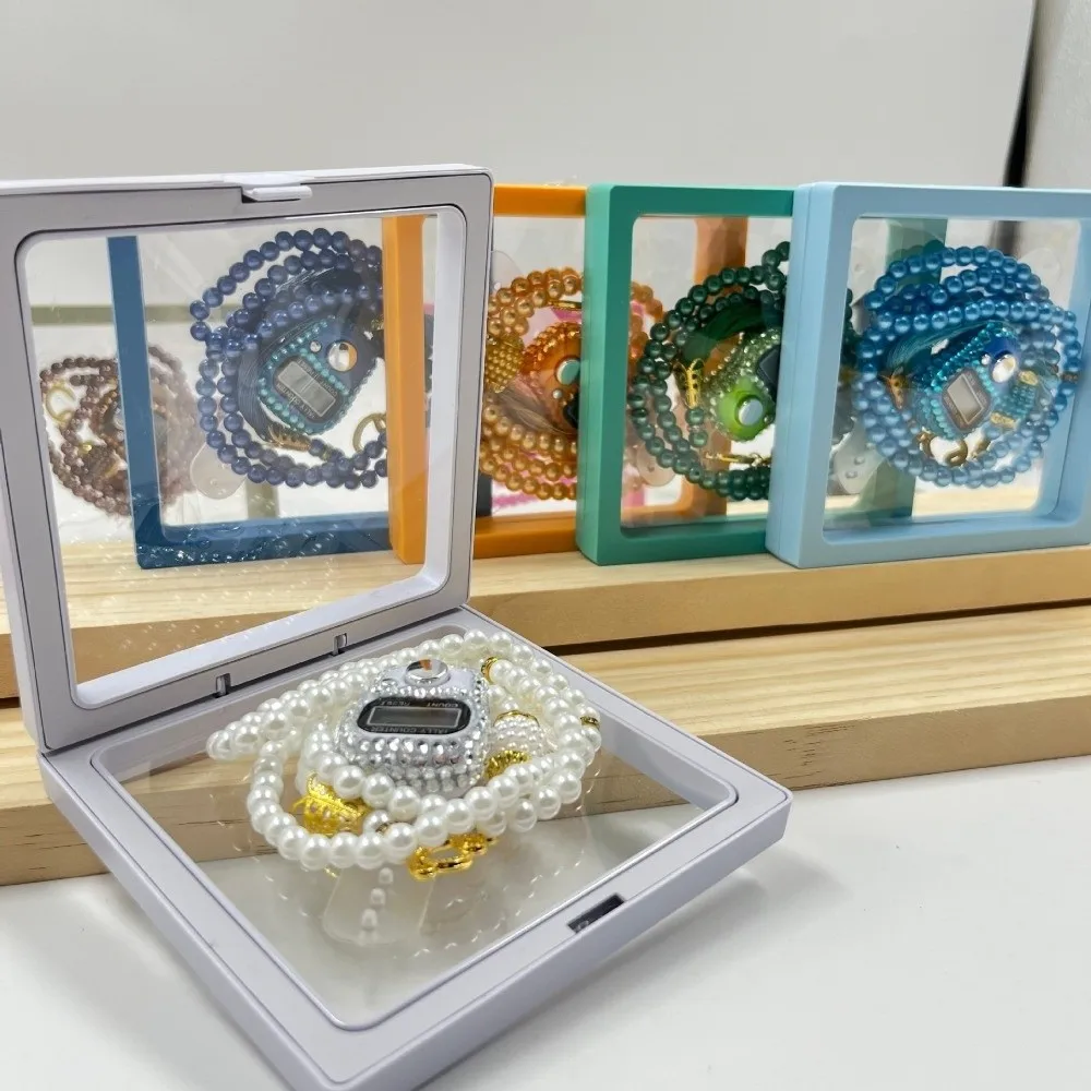 2pcs/box 99-Prayer Tasbih Beads Prayer Beads Resettable 2-Piece Set Hajj Umrah Gift Set Handheld Bracelet Imitation Pearl