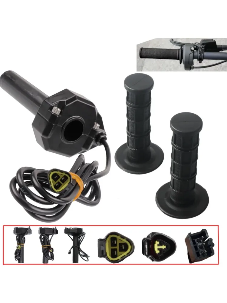 AliExpress NONE E-bike Twist Throttle Grip Set For Sur‑ron Light Bee X S Ridstar Q20 Dirt Bike Electric Motorcycle 3 Pin Female Male Plug