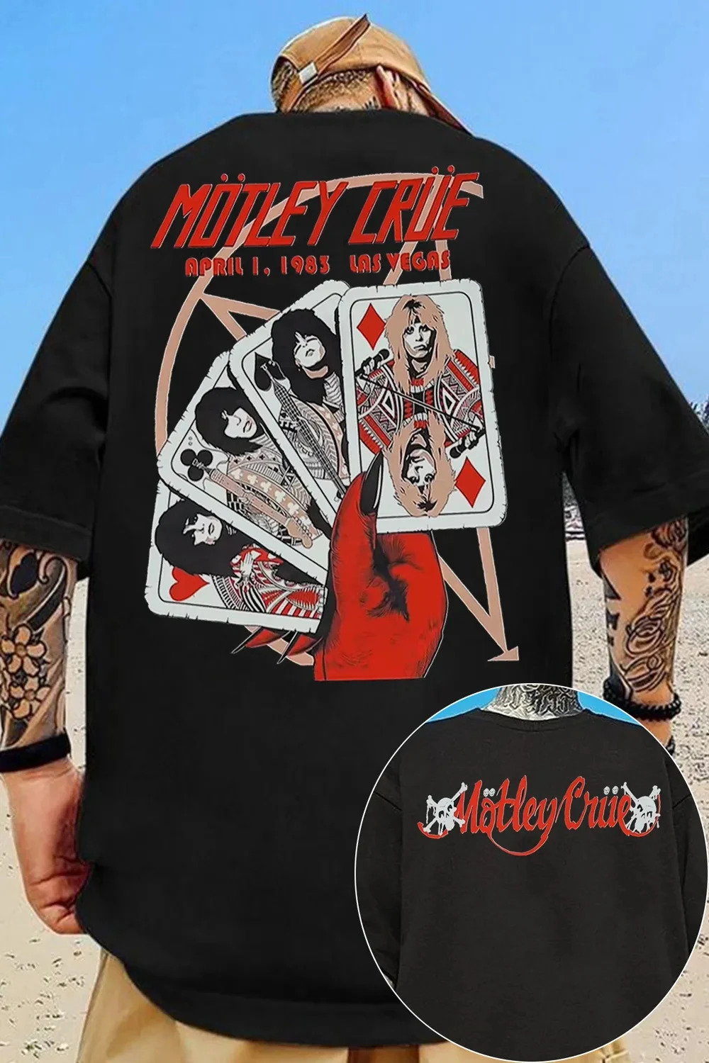 Hot Sale  2026 Motley Crue Band Graphic TShirt Mens Womens Cotton Tee Summer Casual Short Sleeve Round Neck Clothing Loose