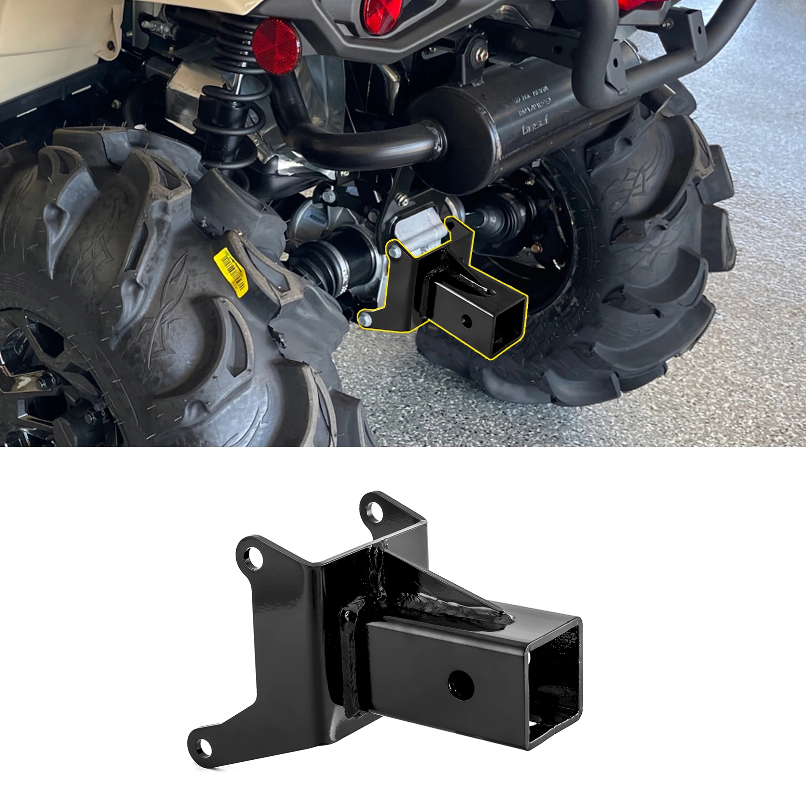 

2'' Rear Trailer Hitch Receiver UTV Accessories for 2012-2024 Can-Am Outlander & Renegade 1000 850 800 650 570 500 450 MAX XMR