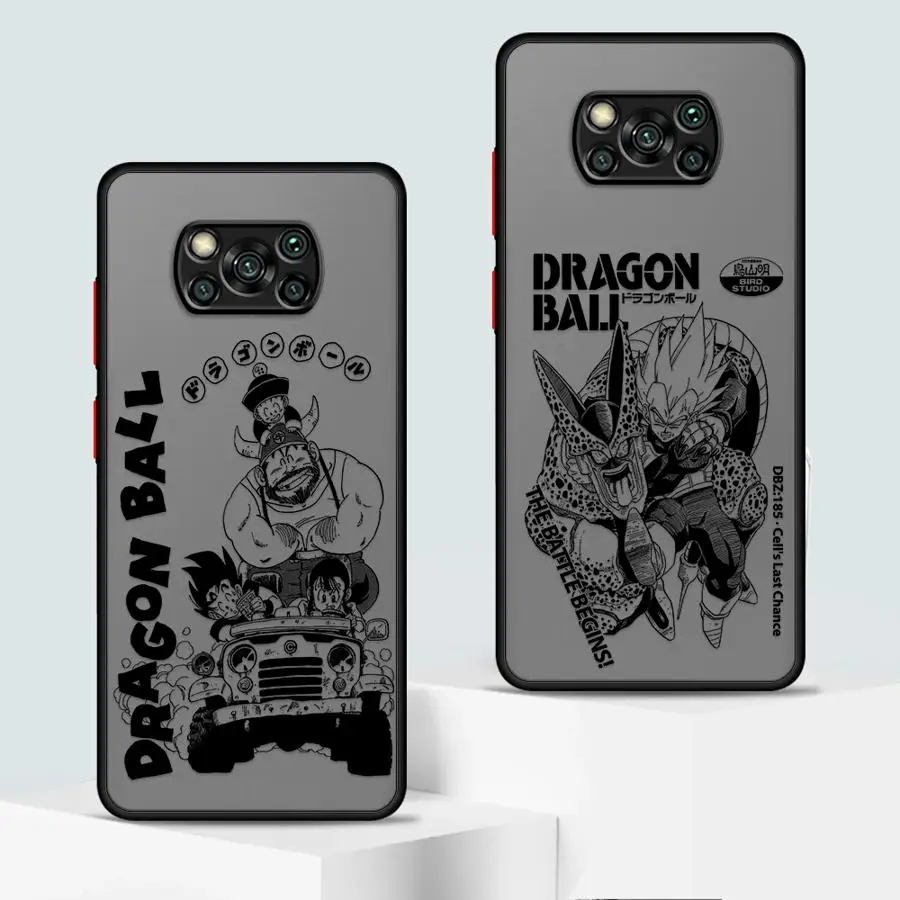 Dragon Ball Comics Vegeta Gohan Capa para Xiaomi Poco F3 X3 NFC C50 M5s C40 X3 X4 X5 Pro C51 Capa traseira para telefone