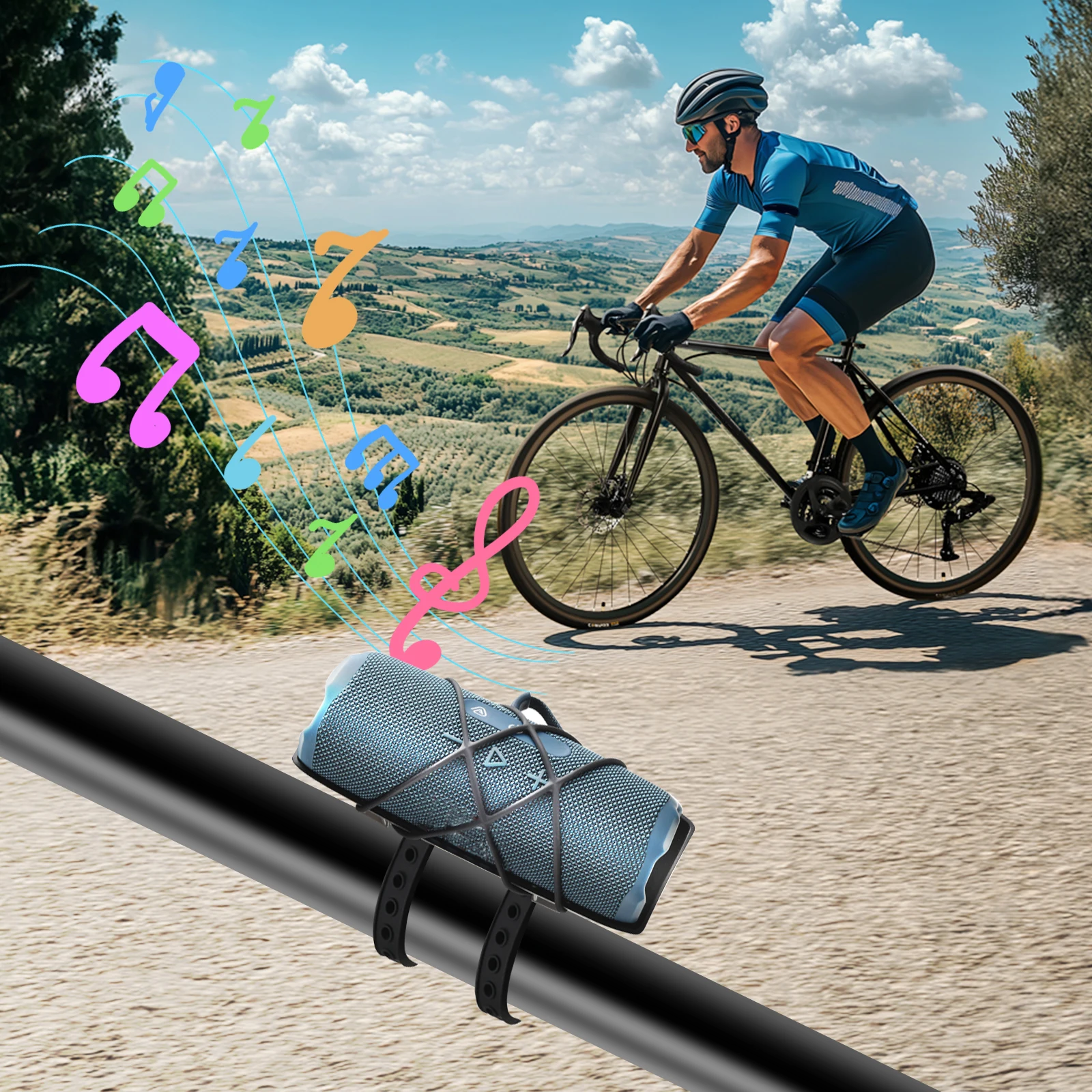 Bike Speaker Holder Bike Speaker Mount Bracket Holder Speaker Bike Mount for Flip Series 3/4/5/6/7 & Essential 2