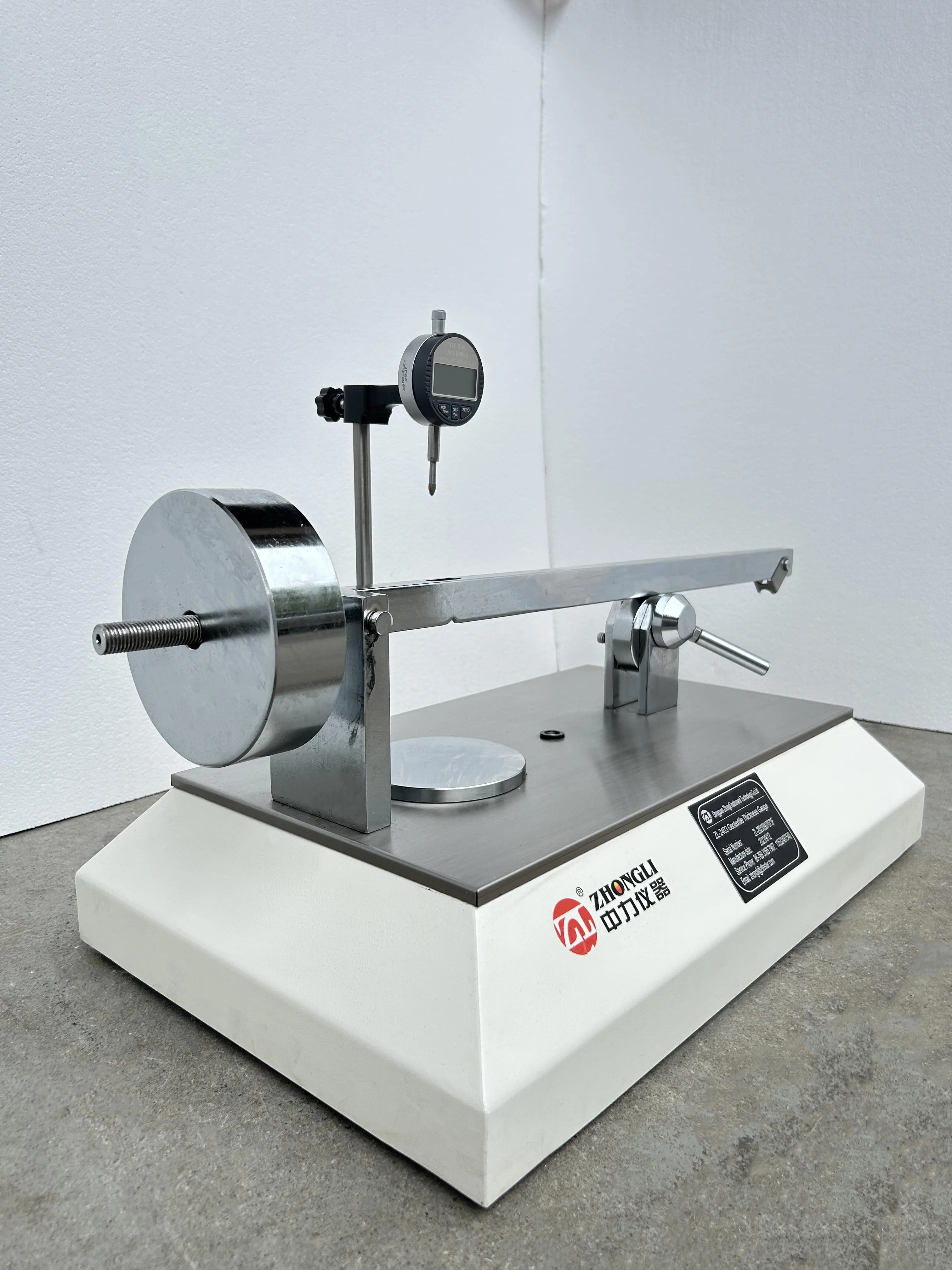 Zhongli Instrument Lab Geotechnical Test Equipment Geosynthetics Geotextile Thickness Tester