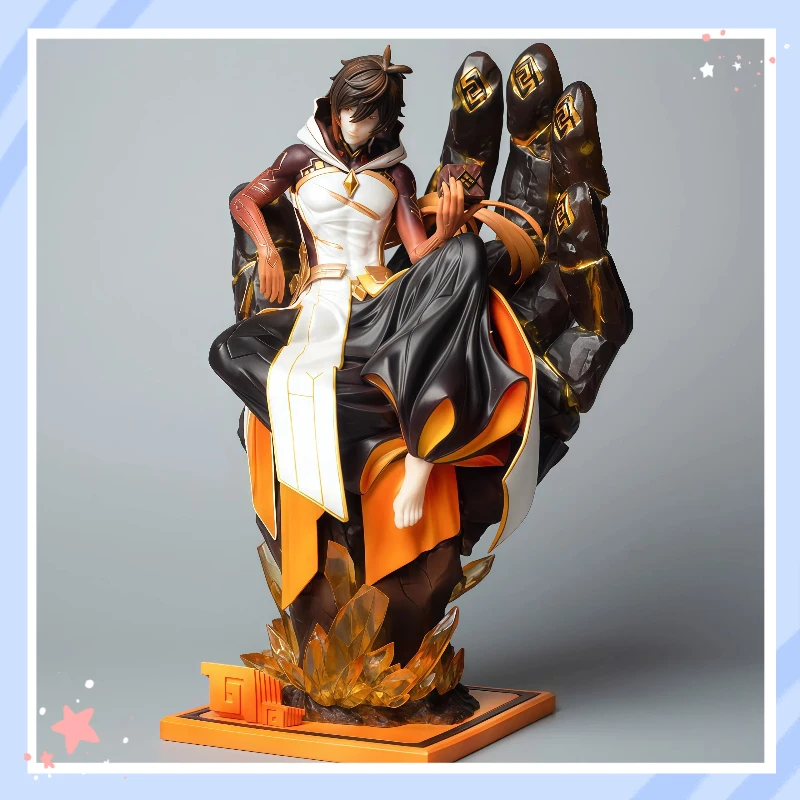 

Genshin Impact Zhongli GK Figure Rock Archon Rex Lapis Collectible Statue Desktop Decor Ornament Anime Game Peripheral Display