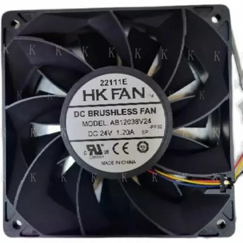 

C for HKFAN AB12038V24 12038 DC24V 0.70A 12CM 4-Wire Inverter Cooling Fan