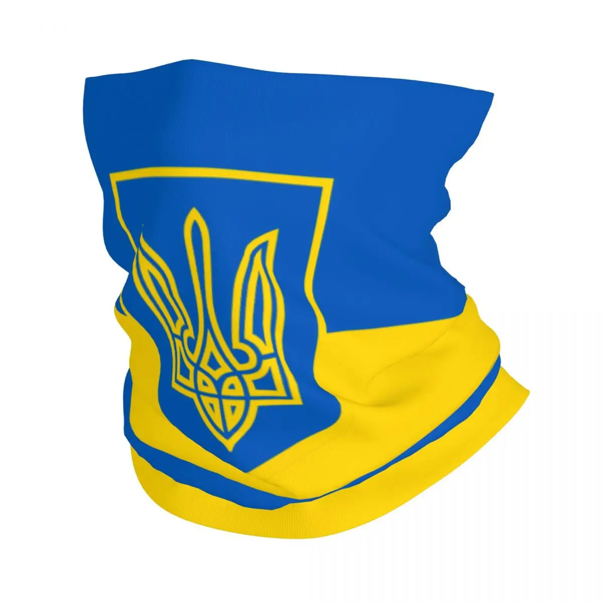 Ukraine Flag Bandana Neck Gaiter Printed Ukrainian Military Wrap Scarf Headwear Riding for Men Women Adult All Season