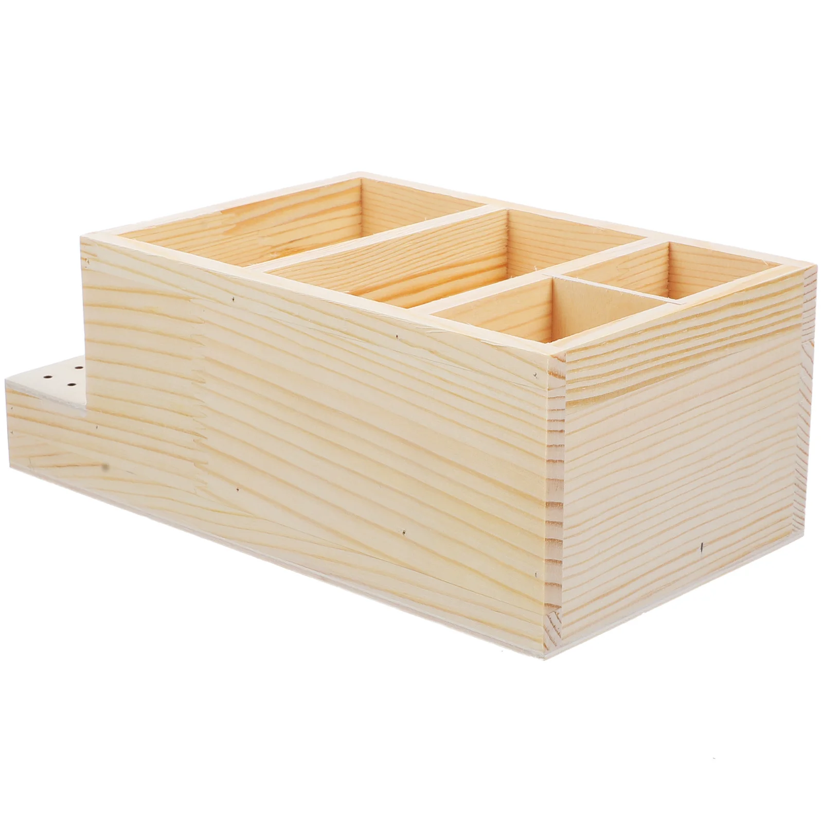 

Nail Art Grinding Head Storage Box Premium Wood Manicure Drill Bit Organizer Desktop Case Nail Salon Tool Holder Organizer