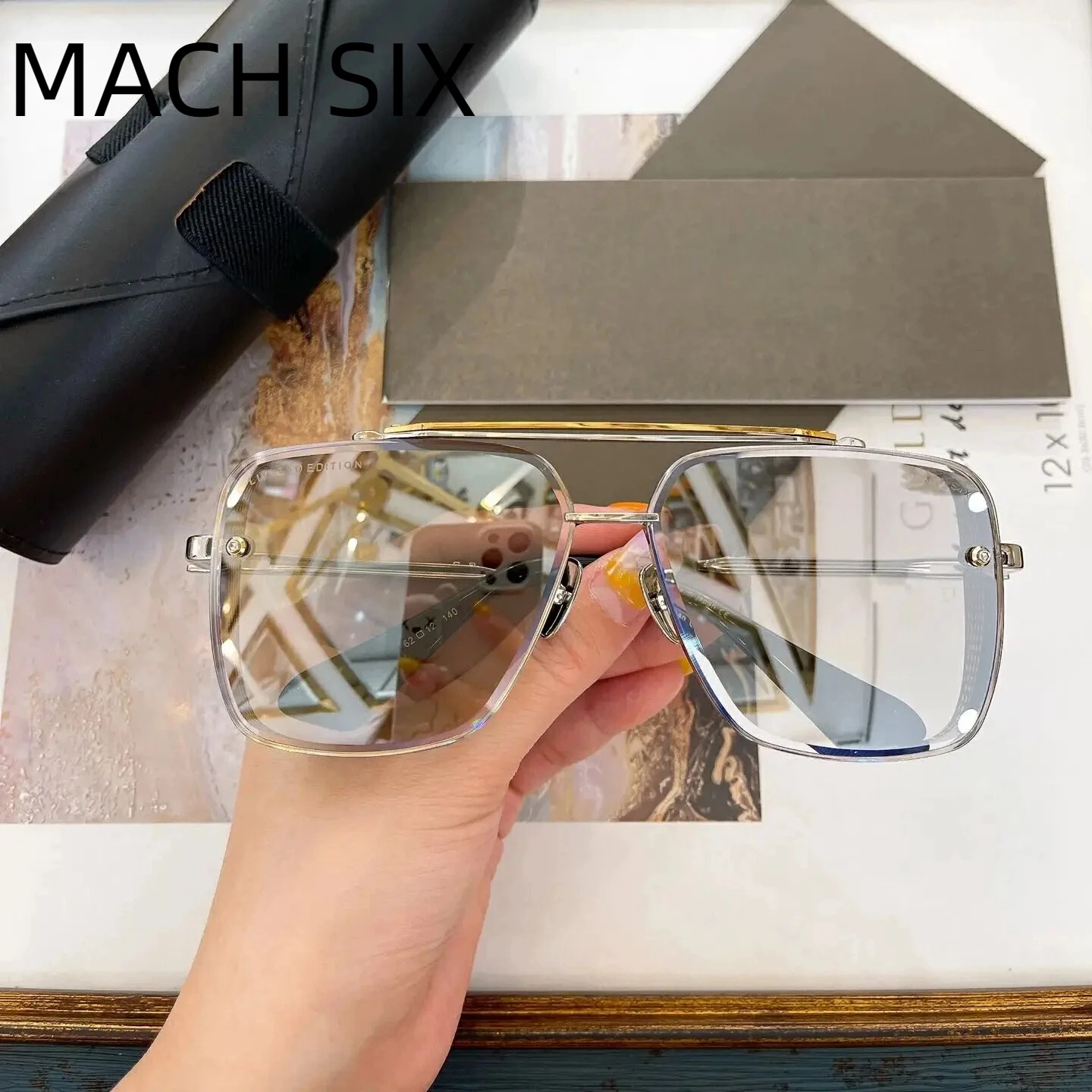 

Original MACH SIX LIMITED EDITION Luxury Design Leisure Men Sunglasses Fashion Polarized Driving Anti-Glare Women Couple Eyewear