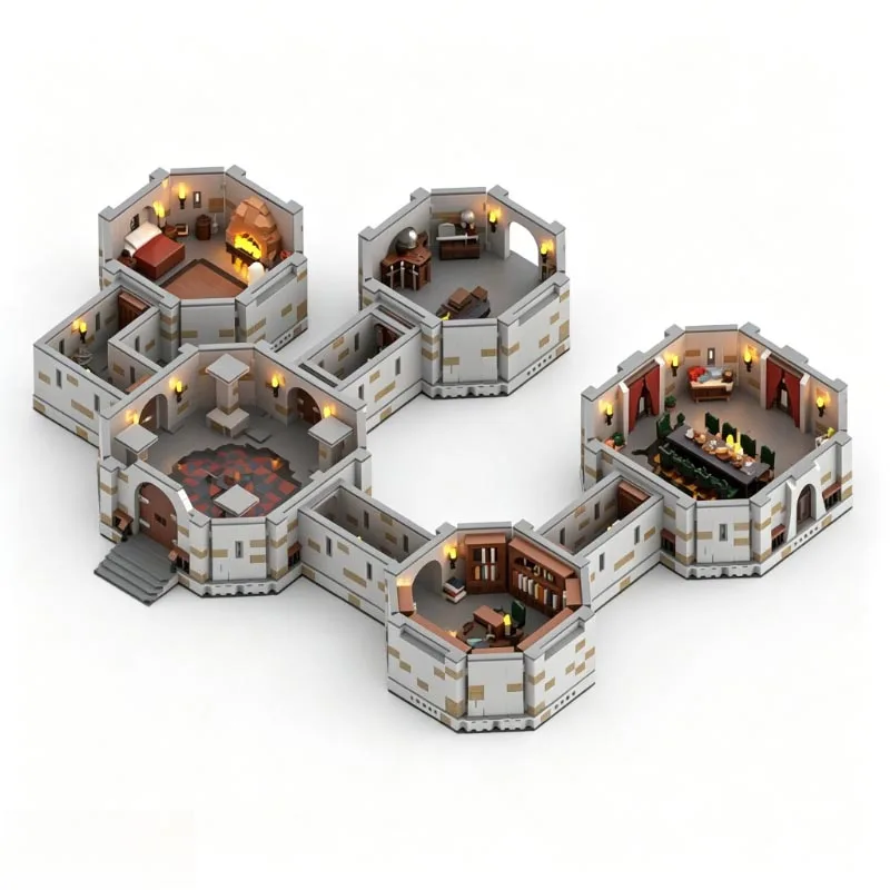 6240PCS MOC Bricks Dungeons and Adventures Castle Dungeon Diorama Model Custom Building Blocks DIY Assembly Toy For Display Gift