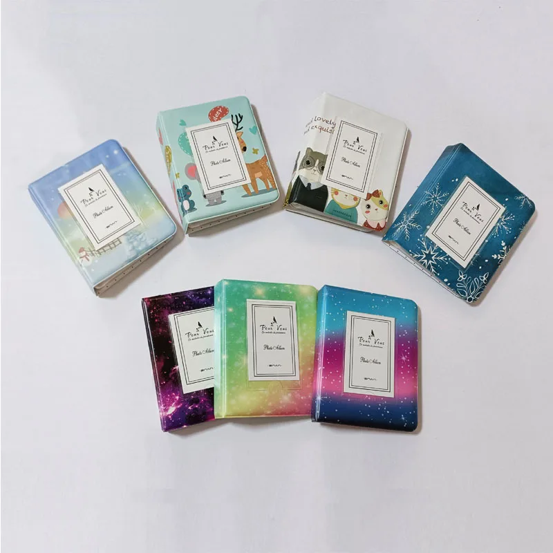 64 Pockets Mini Photo Album CartoonTransparent Photocard Holder Mini  Album Storage Collect Book Name Card Album