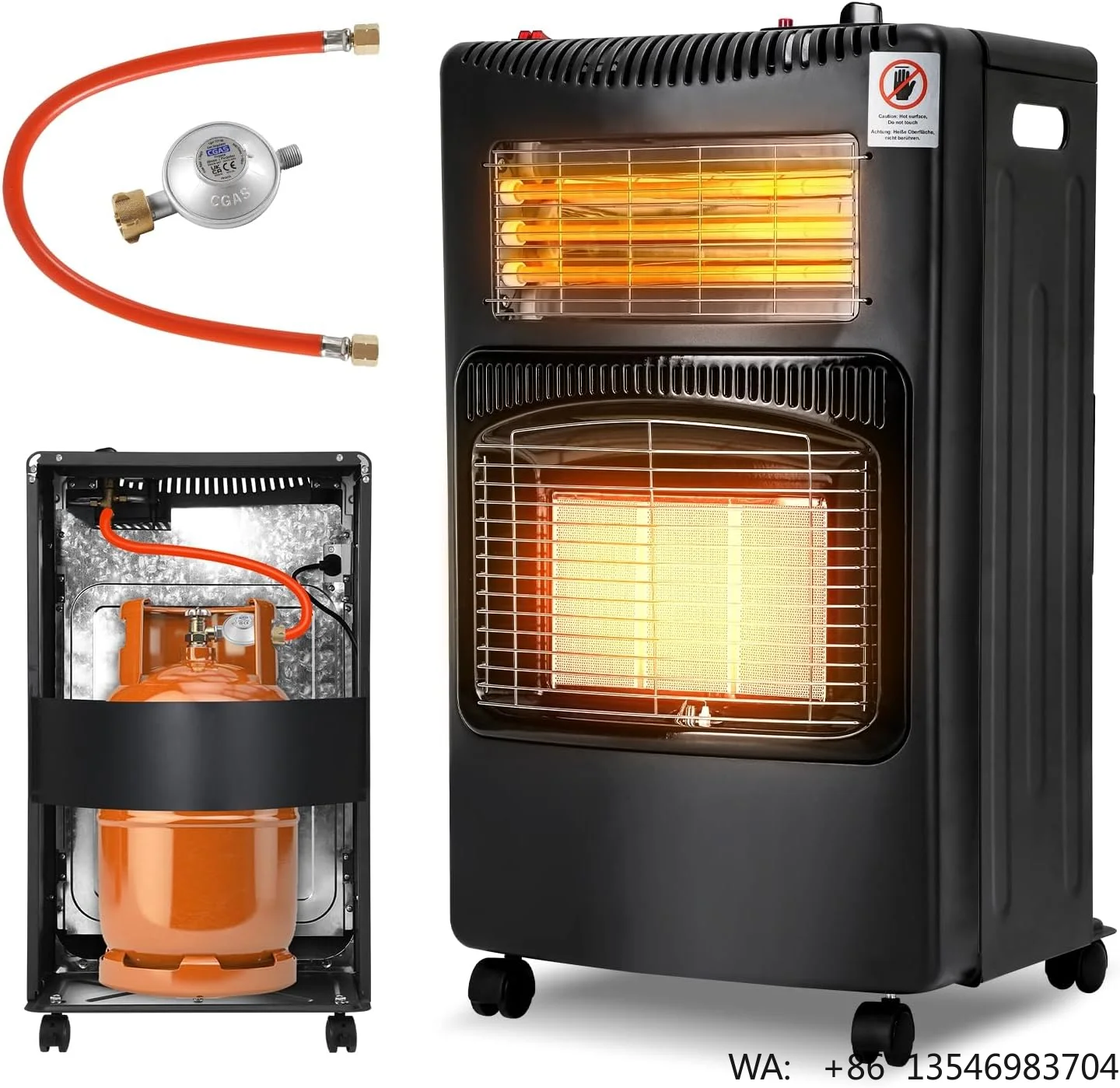 Hot Selling Portable Mobile 2 in 1 Gas Electric Heater Perfection Fast Heating Eco-Friendly Gas Heater for Bedroom