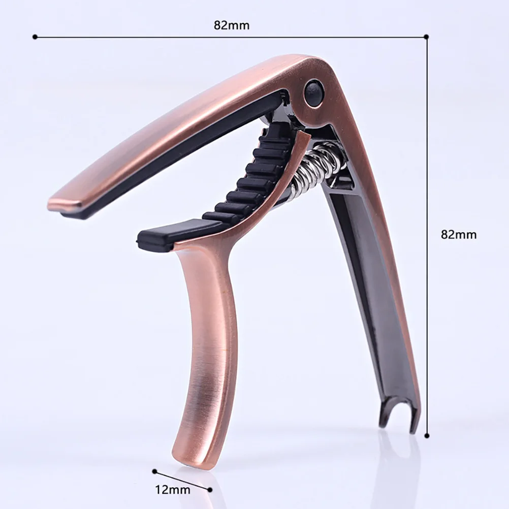 جيتار كابو معدني صوتي شعبي كلاسيكي كهربائي القيثارة المشبك ملحق تصميم متين وخفيف الوزن لسهولة الاستخدام