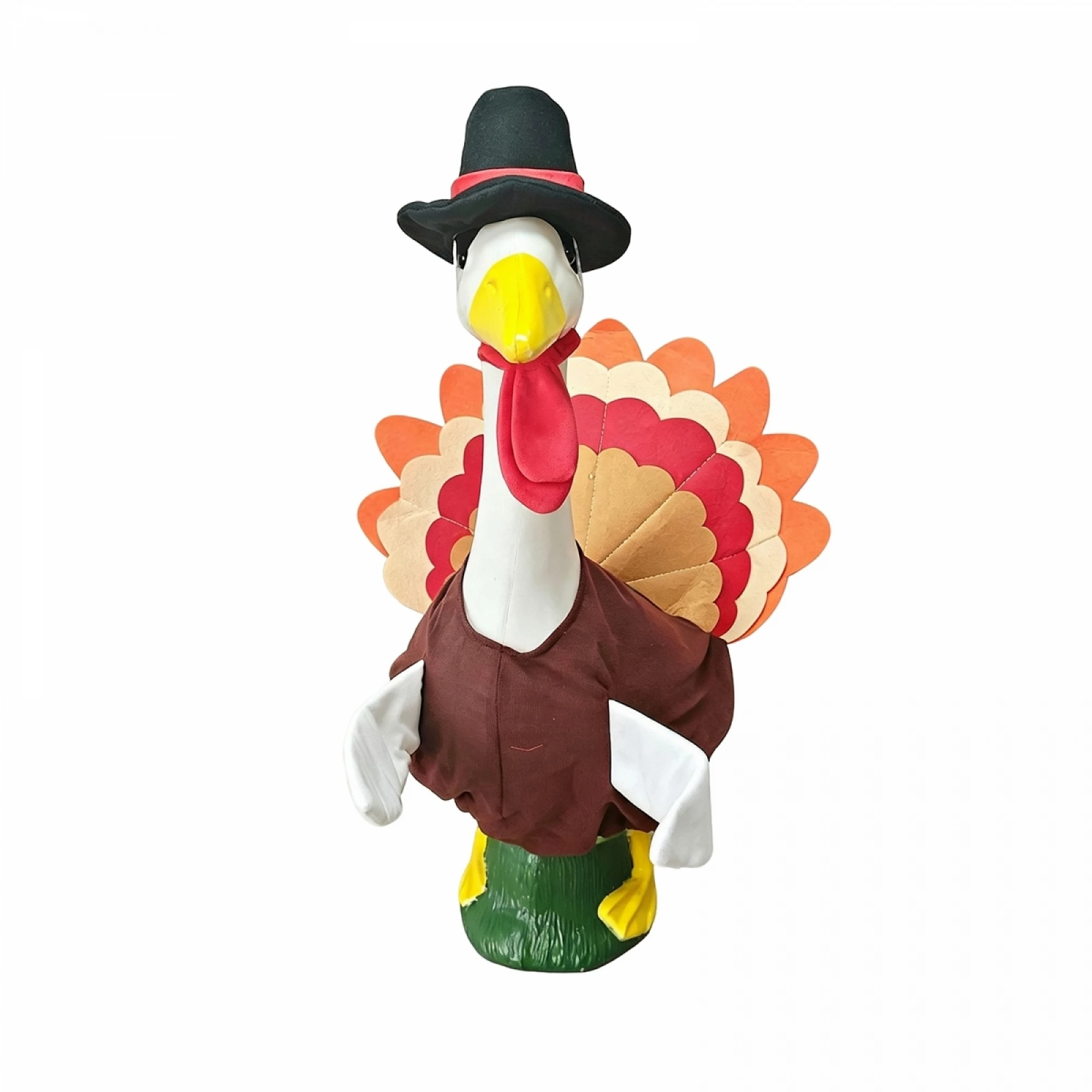 23 in Porch Goose Thanksgiving Outfit Cute Turkey Costume Hat 2PCS Set
