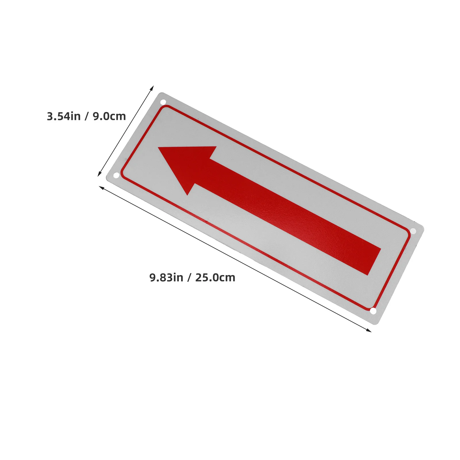 علامة السهم: مؤشر اتجاهي معدني من سبائك الألومنيوم الأحمر لوقوف السيارات في الأماكن المغلقة والخارجية، توجيه حركة المرور لمركز المدرسة