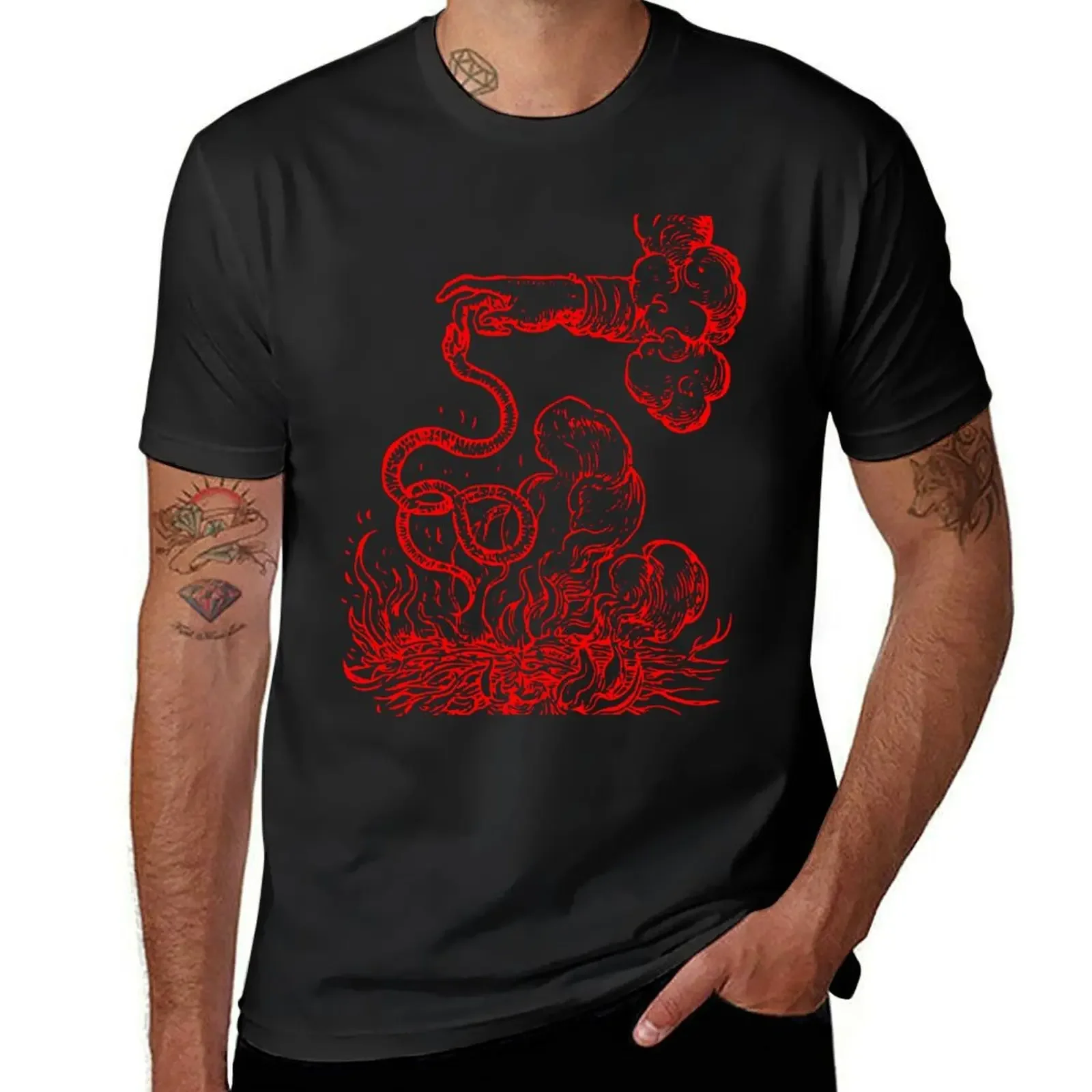 The Snake (RED) - Devises Héro?ques T-Shirt sublime quick drying graphic t shirt vintage tops mens cotton t shirts