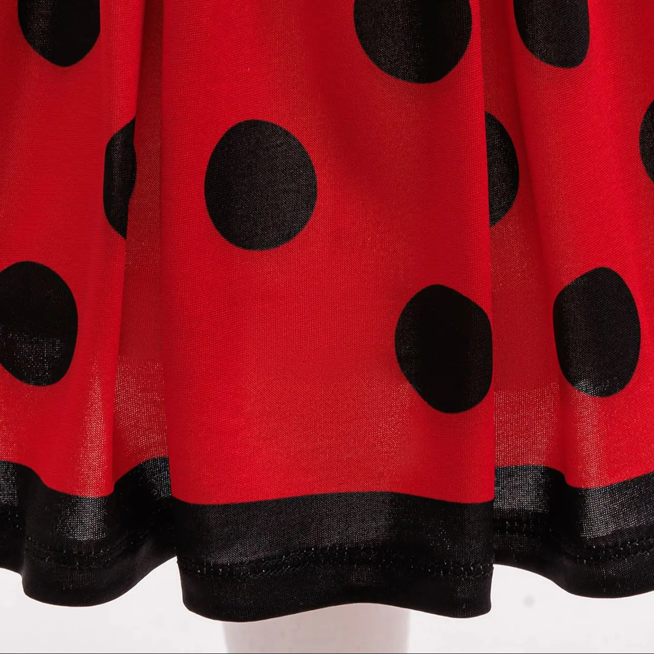 Disfraz de mariquita para niñas, vestido de princesa de lunares con máscara para ojos para niños, fiesta temática de cumpleaños, traje de Halloween