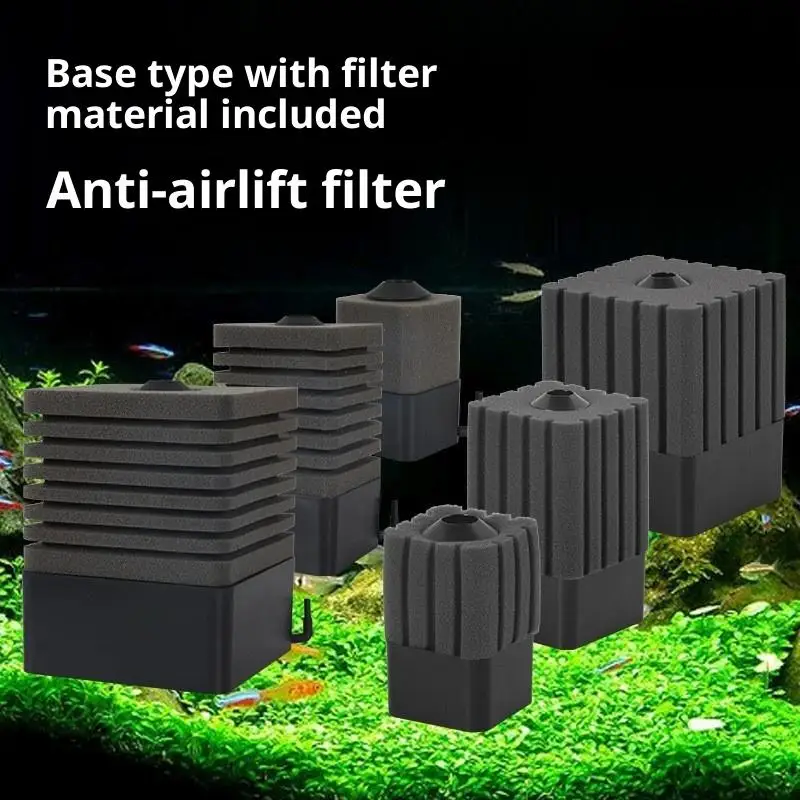 Bio Sponge Filter For Aquarium Fish Tank Shrimp Pond Air Pump Biochemical Filtration Noiseless Foam Aquarium Accessories view 3