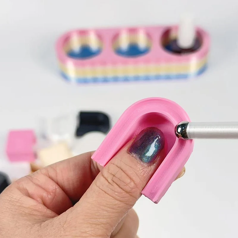 

Магнитный держатель-подставка для гель-лака с автоматическим всасыванием для нейл-арта, инструмент для начинающих