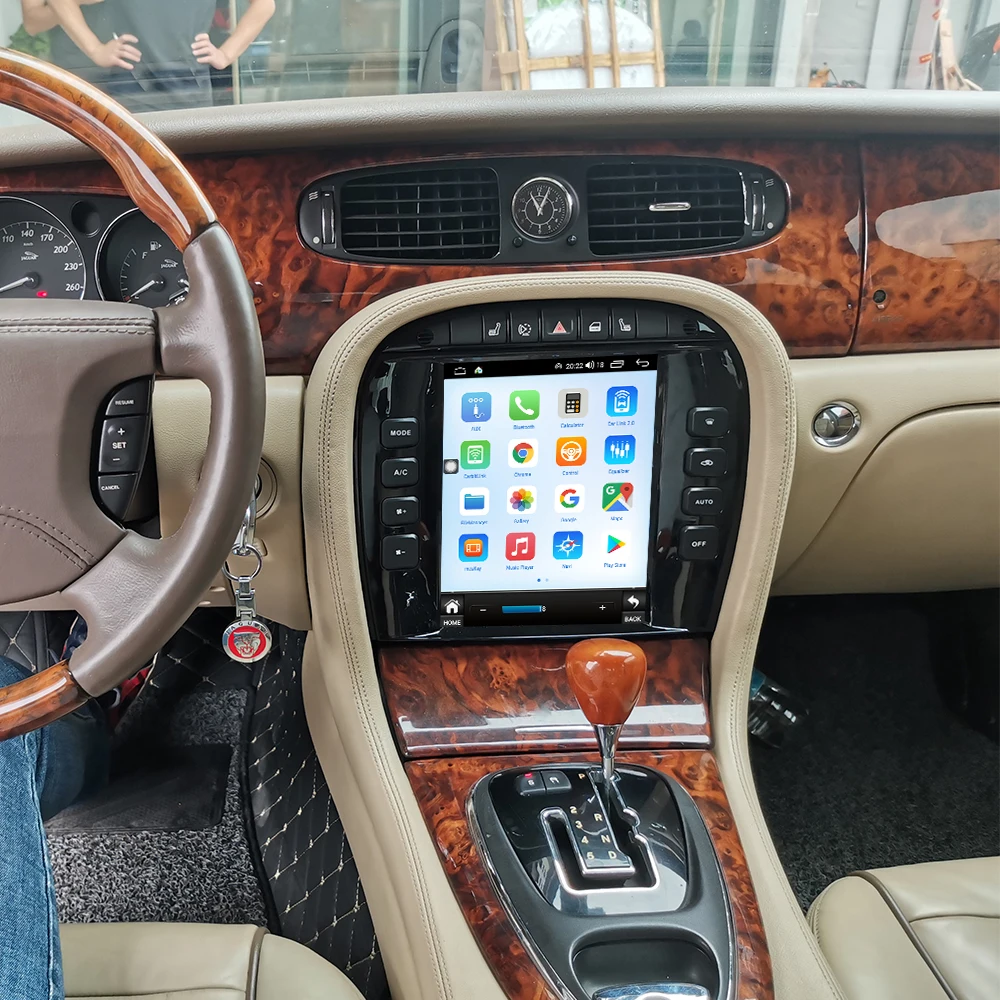 For Jaguar XJ X-TYPE S-TYPE 2004-2008 Android 13 8G256G Multimedia DVD Player Carplay GPS Navigation Touch Screen Car Radio