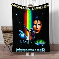 MJ King of Pop Michael Jackson Blanket,Lightweight Flannel Throw for Sofa, Bed, Travel, Camping, Livingroom, Office, Couch,Chair
