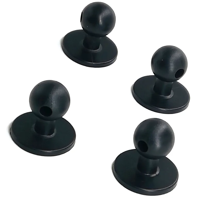 5 buah dasar braket ponsel lem Mini, untuk Diameter kepala bola 17mm untuk navigasi mobil GPS dudukan ponsel Aksesori Universal