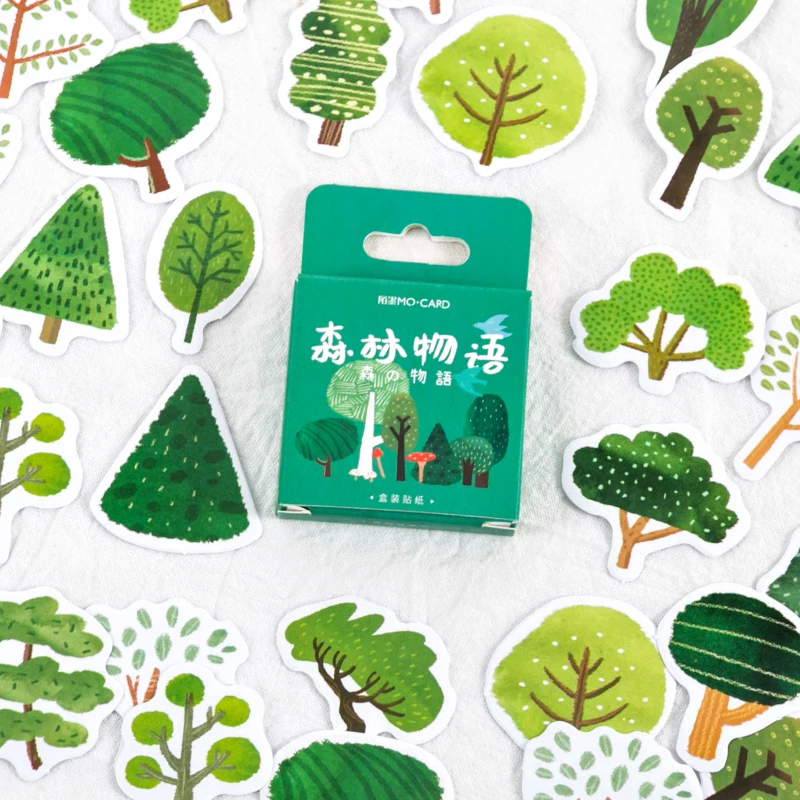 46 Hojas de Pegatinas de Plantas Forestales para Diario, Pegatinas DIY, Pegatinas para Collage de Álbumes, Pegatinas de Etiquetas, Pegatinas para Sellado de Embalajes