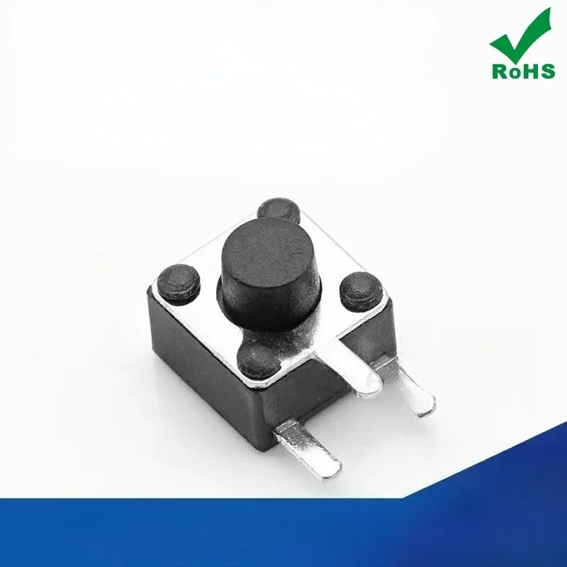 

100PCS Push button switch 4.5 * 4.5 * 3.8/5/6/7/8MM side plug side, press and touch the three pins on the side of the key switch