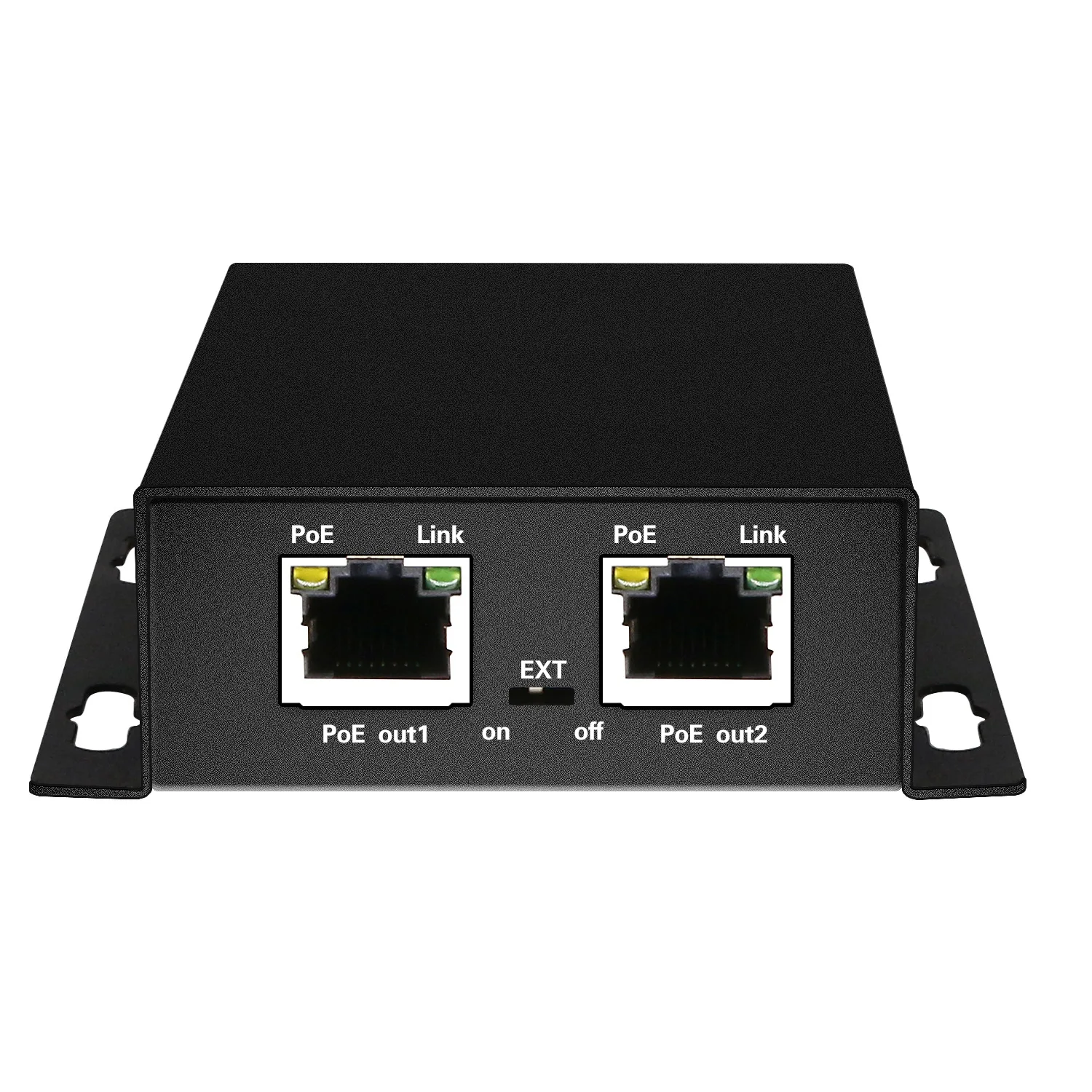 2 in 1 single or dual port 100/1000M  industrial grade POE extender and injector